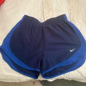 Blue Nike shorts